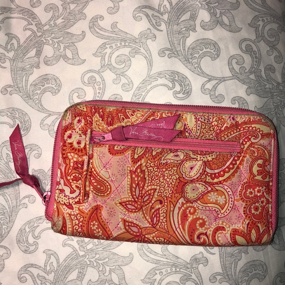 Vera Bradley wallet, makeup bag, card holder